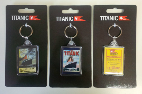 Titanic Acrylic Keyrings Set of 3 - Click Image to Close