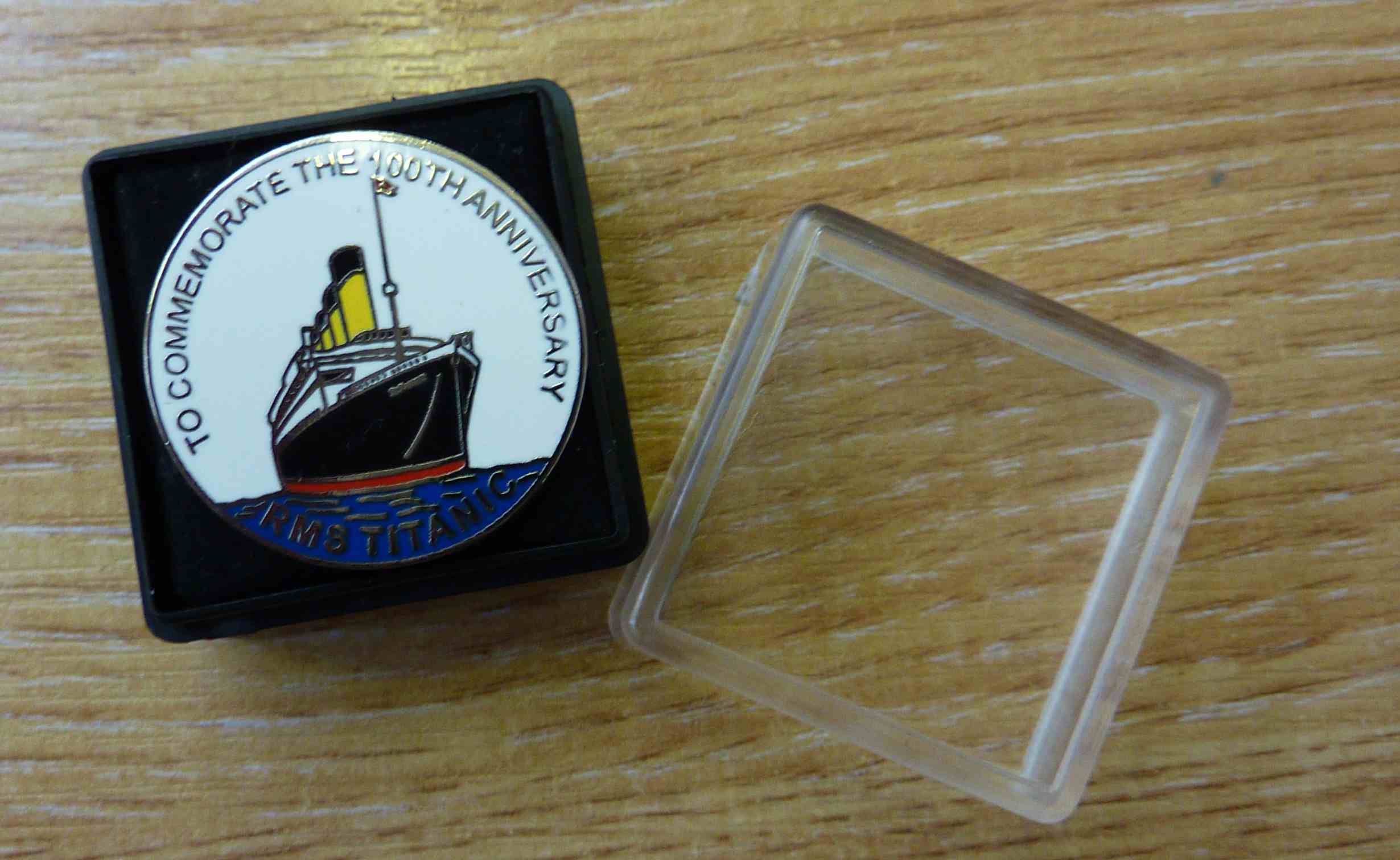 RMS Titanic 100th Anniversary Pin Badge - Click Image to Close