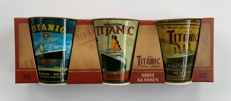 RMS Titanic Vintage Collection Shot Glasses Pack of 3